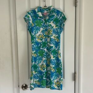 Lilly Pulitzer xs dress with gold buttons